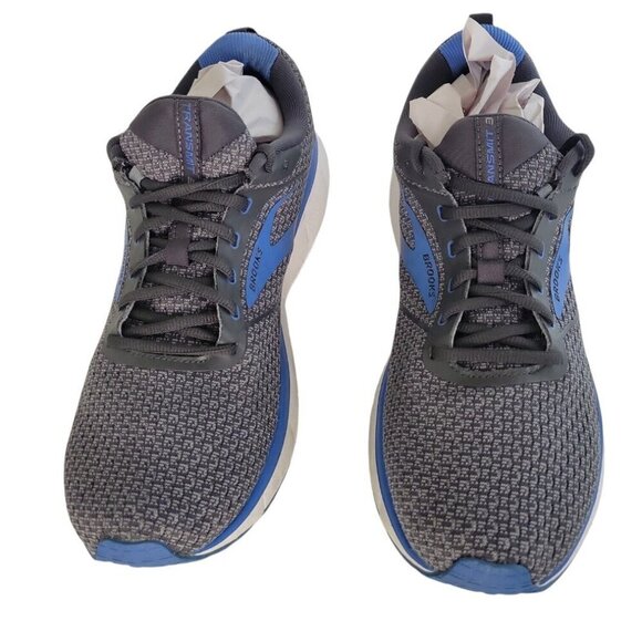 Brooks Transmit 3 Sneakers Mens 12D Running Gray Blue Athletic Comfort NO INSOLE - Picture 4 of 10